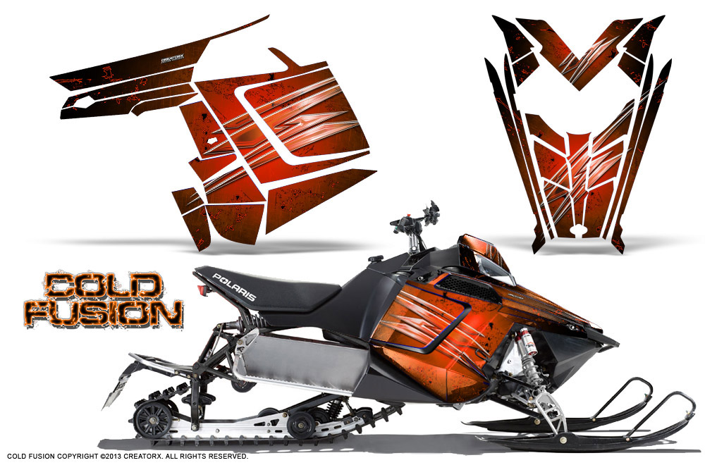 Polaris Rush Graphics Kit Cold Fusion Orange